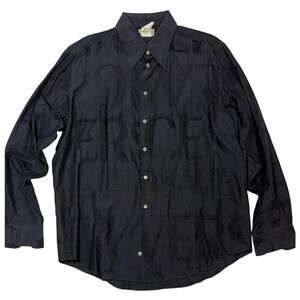 Versace Classic black long sleeve dress shirt 43/17